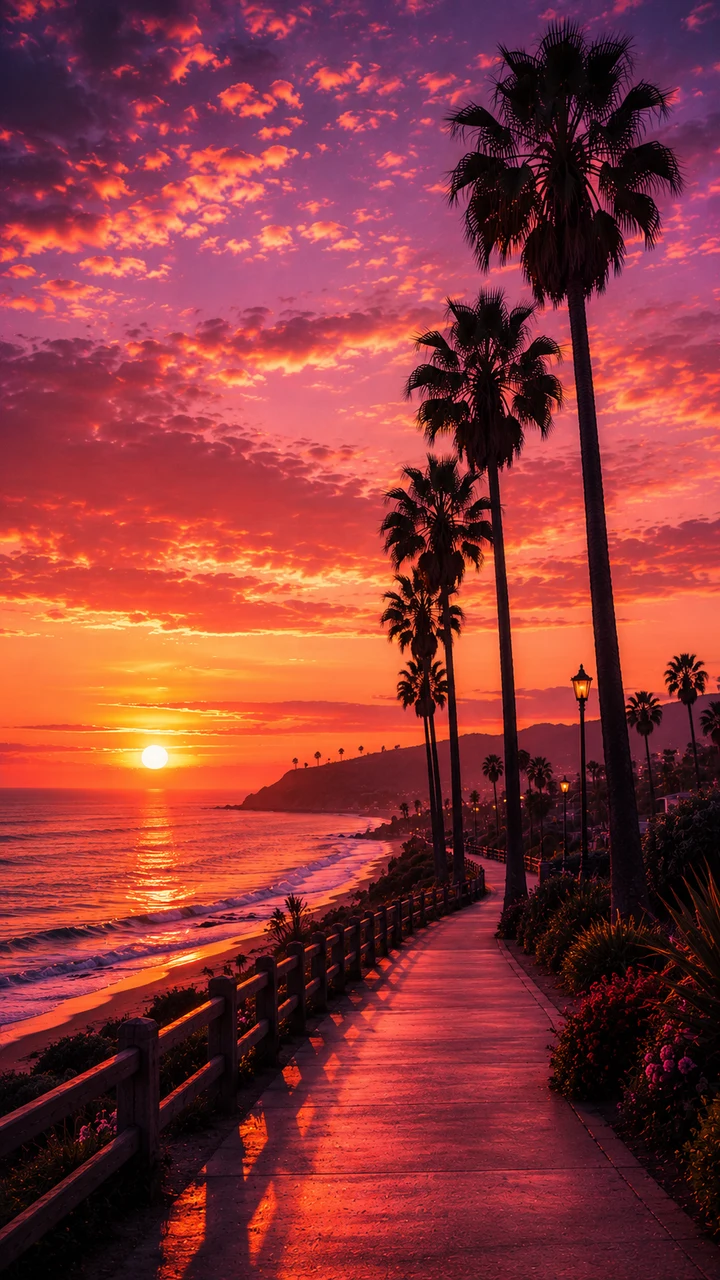 Retro Sunset — Wallforge · 2280090a