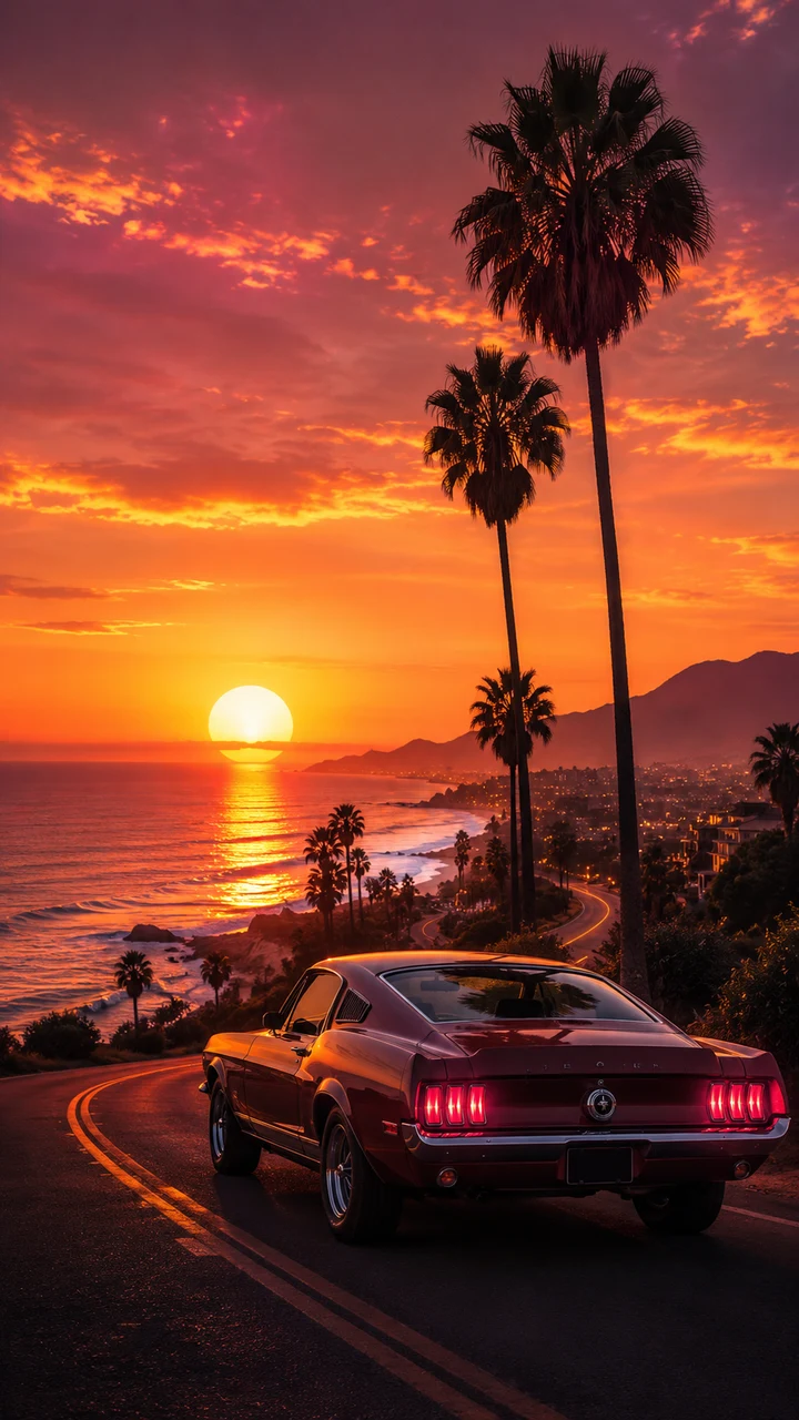 Retro Sunset — Wallforge · 359a6458