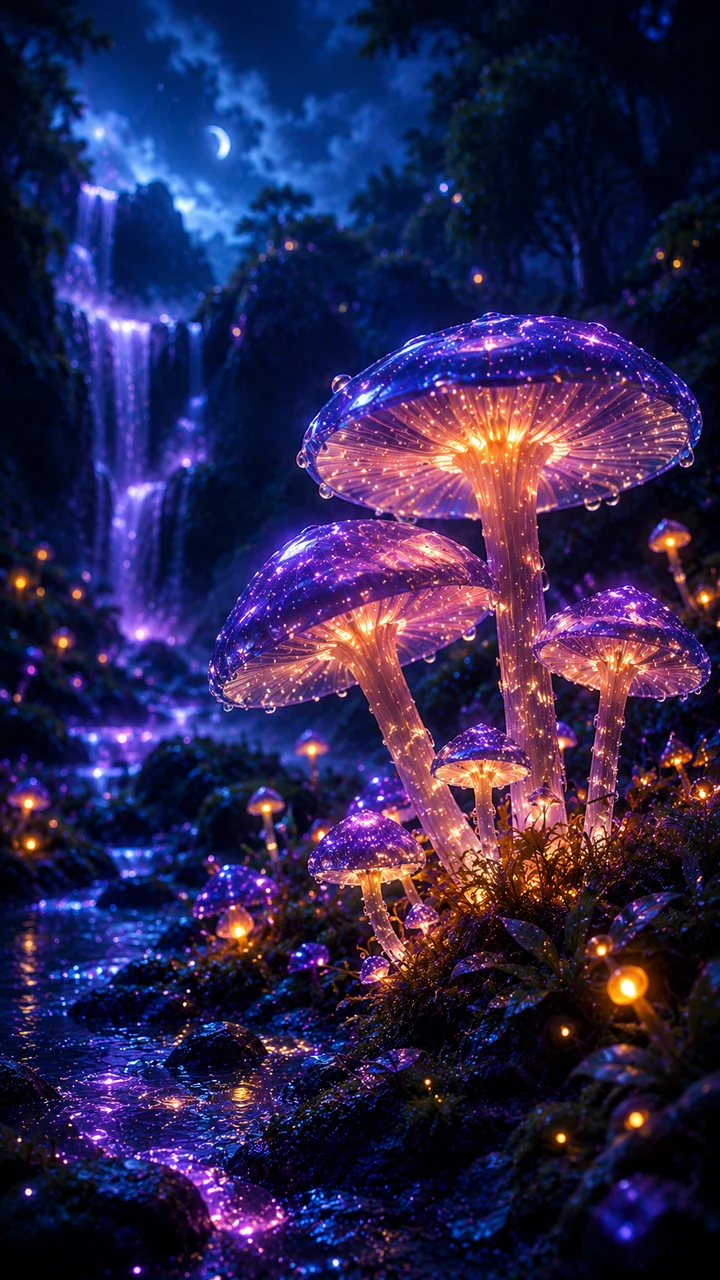 Glowing Flora — Wallforge · 776e3b83